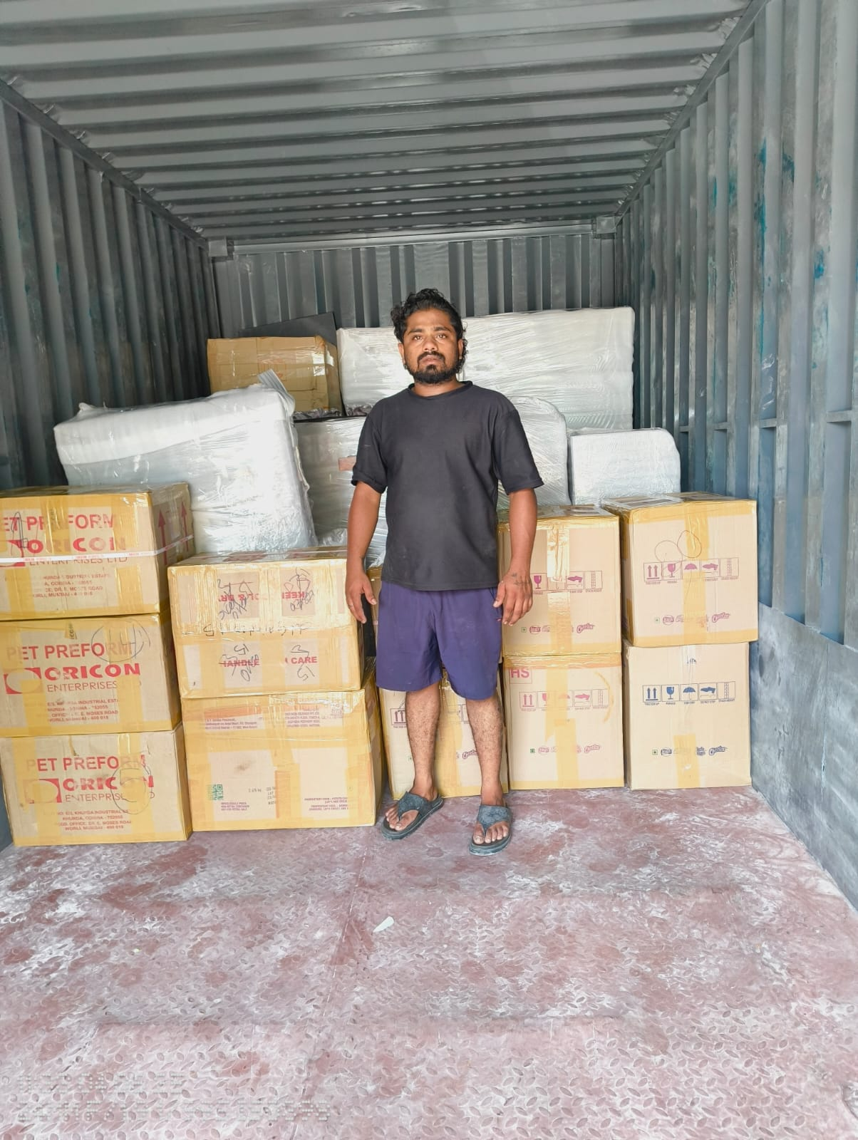 Full Height Furniture Corrugated & Stretch Wrap